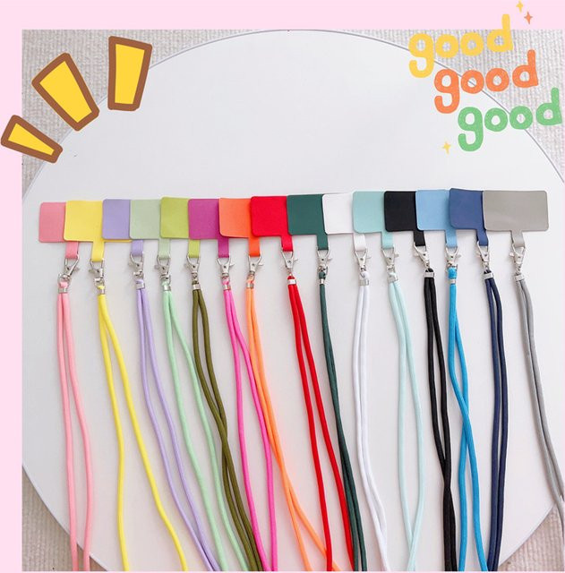 Handy Lanyard Crossbody mit Kartenclip und Halskette für Shell Case, erhältlich in Rot, Pink und Multicolour - Bild 1