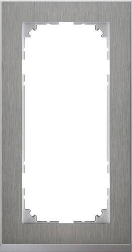 Merten Rahmen Abdeckung System M aus Edelstahl in Silber MEG4025-3646 - Bild 1