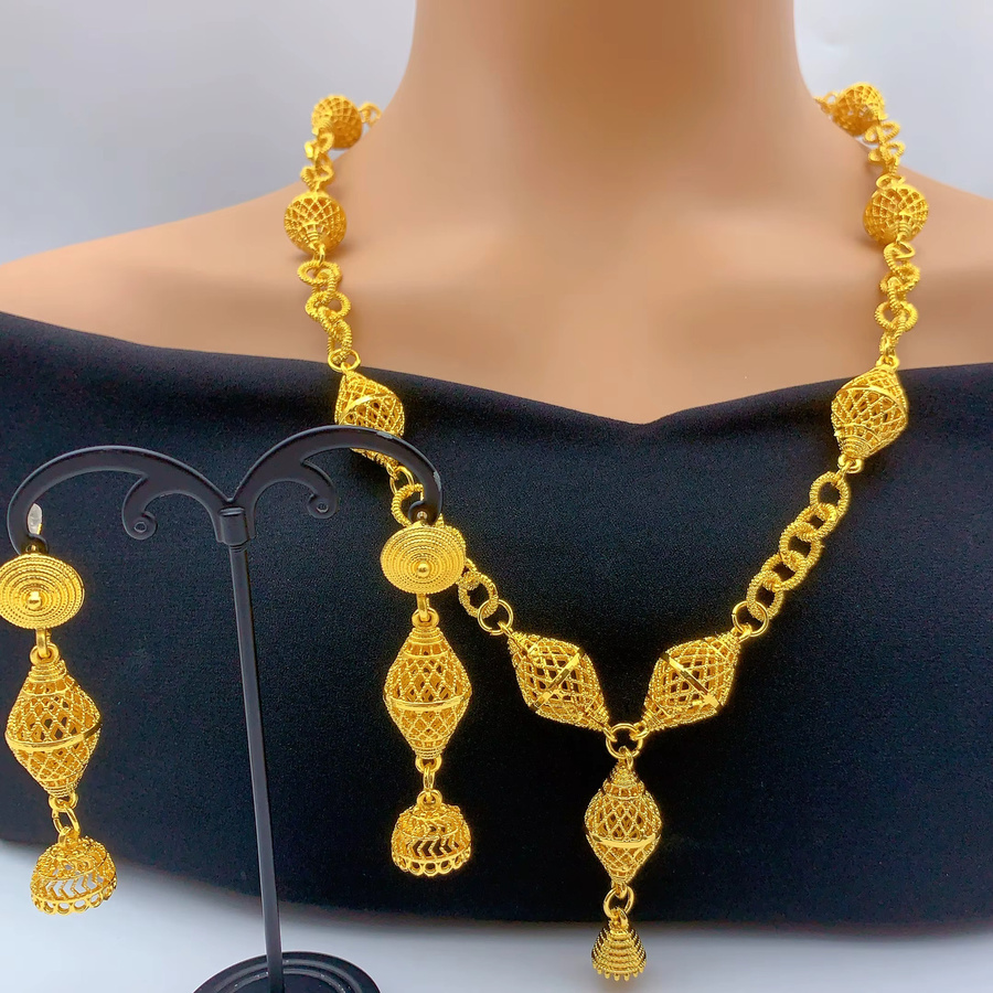 ANIID Schmuckset, 24-Karat-vergoldet, Gold, Damen, Hochzeit - Bild 2