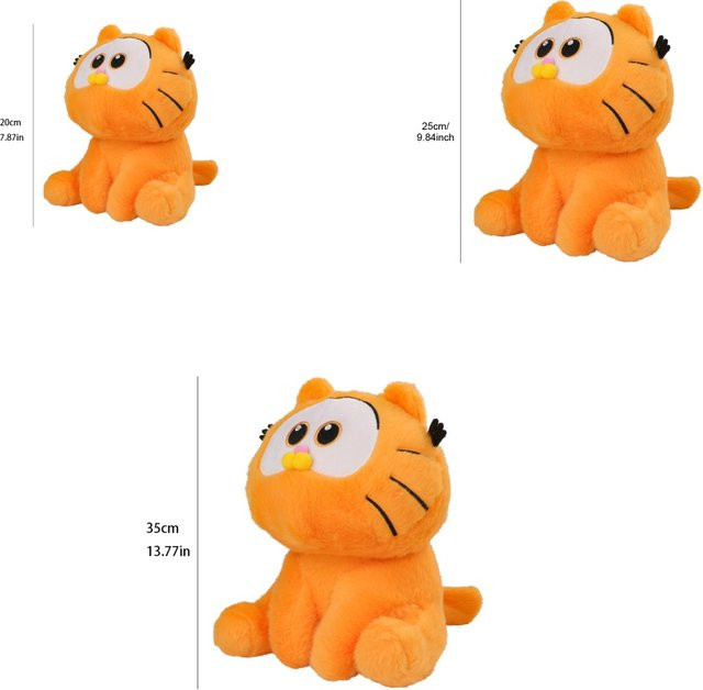Garfield Plüschtier, Cartoon-Katze, orange - Bild 1