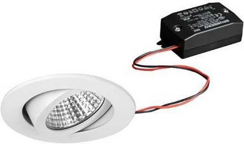 Brumberg LED-Einbaustrahler rund in Weiß mit warmweißem Licht und 7W Leistung - Bild 1