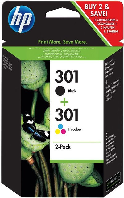 HP Nr. 301 Tintenpatrone CombiPack 4-farbig für Inkjet-Drucker - Bild 1