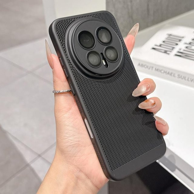 Wärmeableitende Handyhülle für Huawei Honor 300 200 Lite 100 Pro Ultra X70 X60 GT Magic 8 7 6 Hohl-Rüstung Hartschalen-Cover in Schwarz - Bild 1