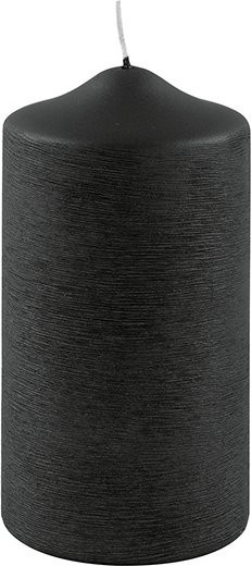 Fink Kerze CANDLE in Schwarz, Stumpenkerze aus Wachs, rund, Höhe: 15,0 cm, Durchmesser: 8,0 cm - Bild 1