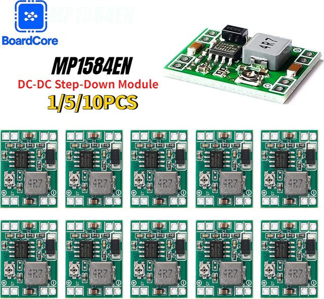 MP1584EN DC-DC Buck Converter 3A Einstellbares Step-Down-Modul 4,5-28 V auf 0,8-20 V in Grün - Bild 1