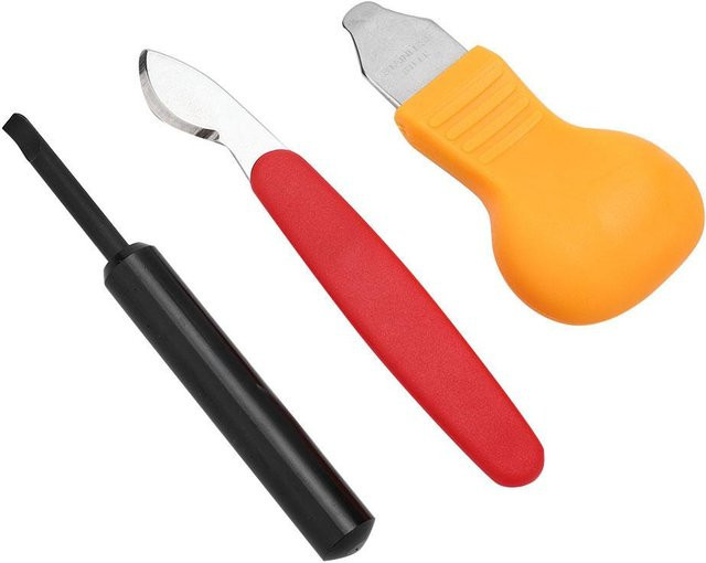 Uhrengehäuse-Öffner-Klinge, 3-teiliges Hebel-Entferner-Set, Uhrmacher-Reparatur-Werkzeug, orange - Bild 1