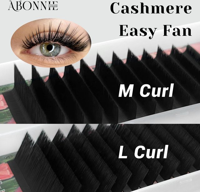 Abonnie Cashmere Lashes Extensions, Black, Mega Volume - Bild 1