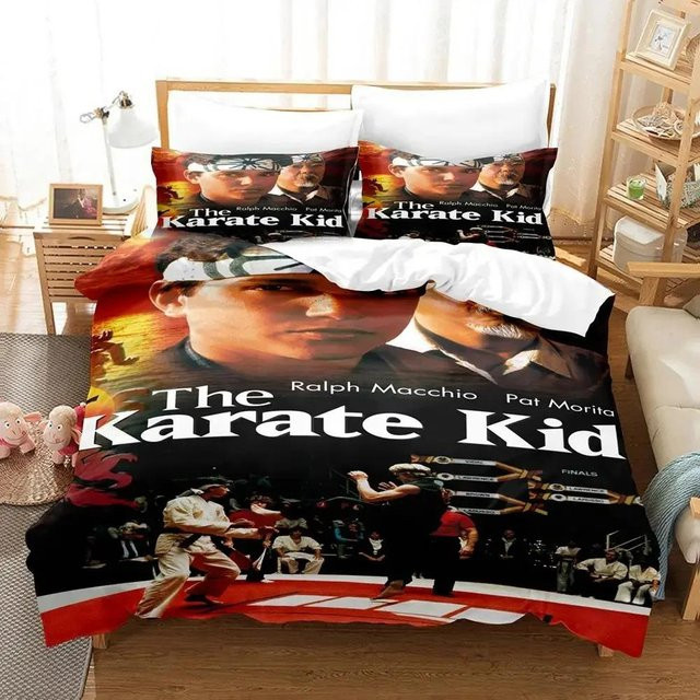 Karate Kid Bettwäsche Set für Kinder und Erwachsene mit Bettbezug und Kissenbezug, Mehrfarbig, B/H: 140 x 210 cm - Bild 1