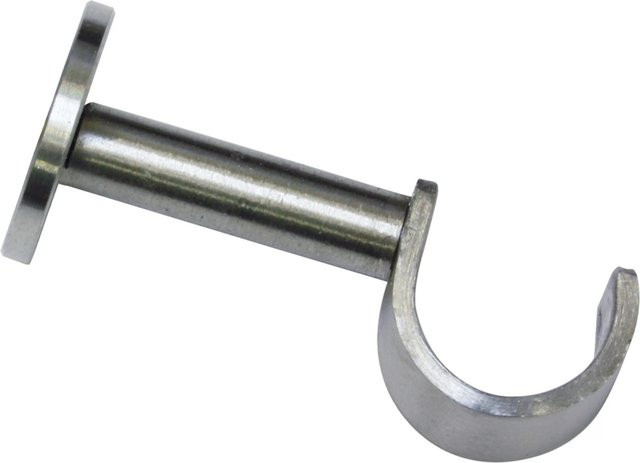 Gardinia Träger New York für Caféhausstangen aus Edelstahl in Silber, Durchmesser: 12 mm, Breite: 3 cm - Bild 1