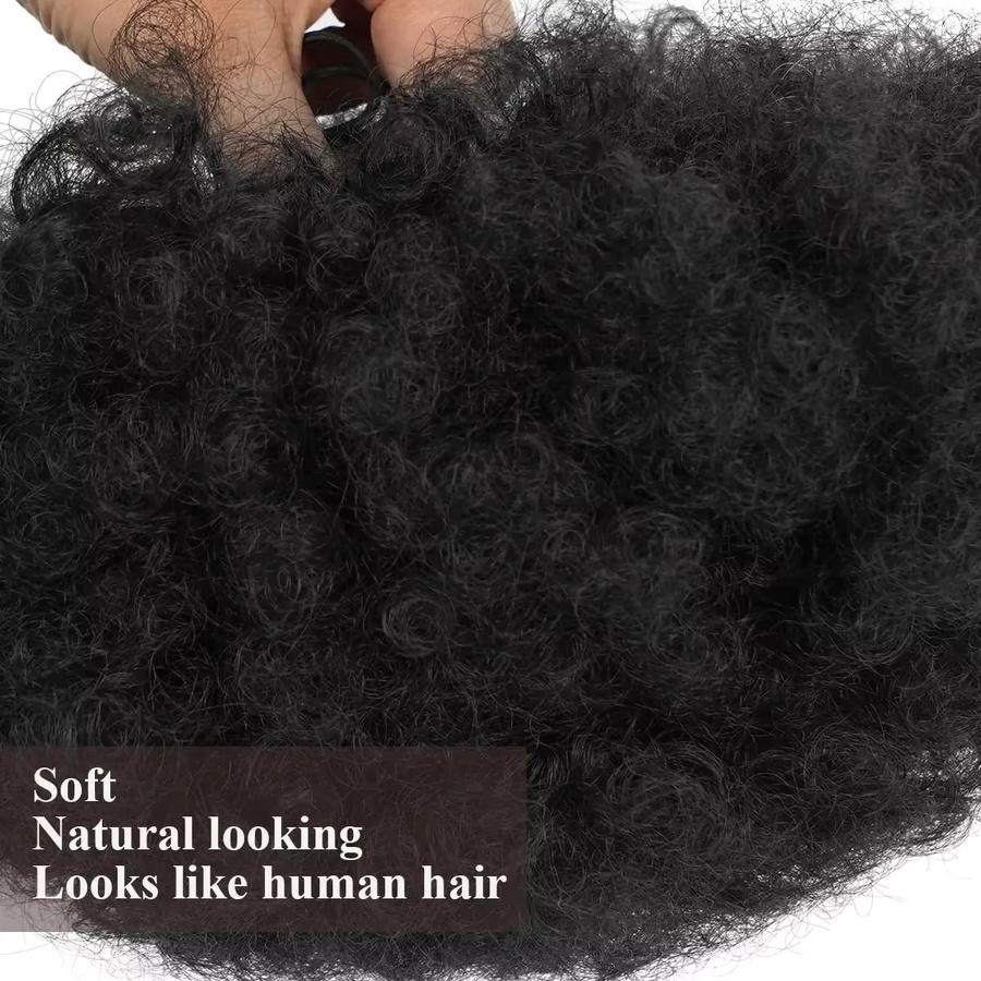 Synthetische Afro Puff Extensions, lockig, 10 Zoll, Damen - Bild 5