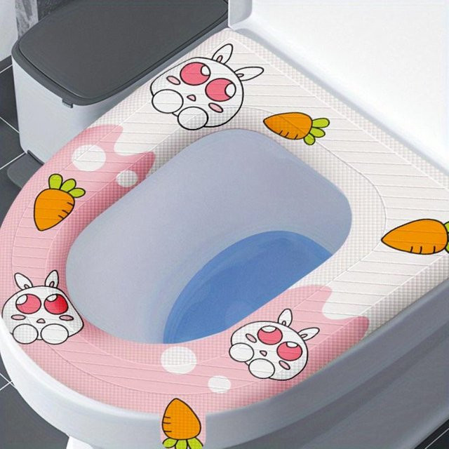 Yiran Furniture Toilettensitzbezug aus Silikon in Mehrfarbig, weich und waschbar - Bild 1