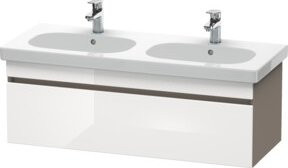 Duravit Waschtischunterschrank DuraStyle in Weiß Hochglanz, wandhängend, B: 115 cm, T: 45,3 cm, H: 39,8 cm - Bild 1