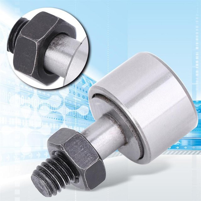 2er-Set KR16CF6 Stud Typ Nadellager Cam Follower aus Stahl in Silber von TOMTOP JMS - Bild 1