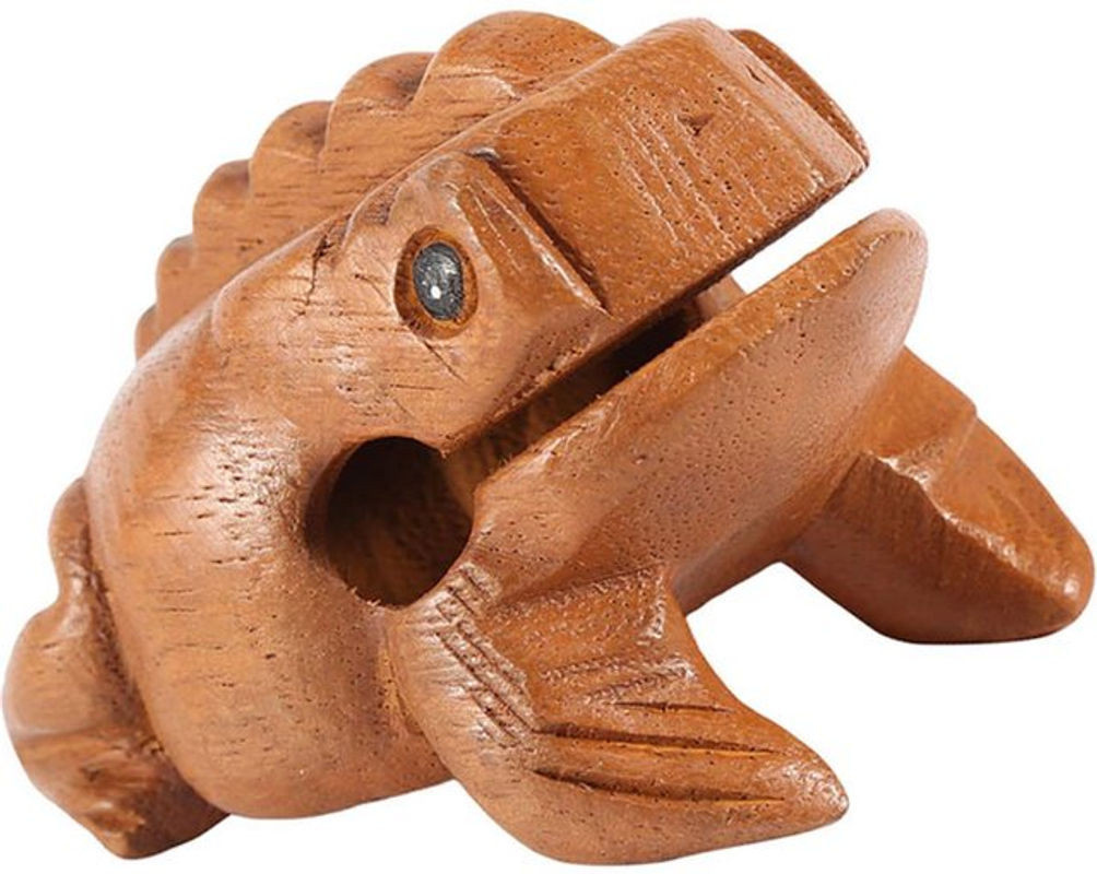 Traditioneller Holz Glücksfrosch als Musikinstrument und Dekoration für dein Home Office - Bild 1