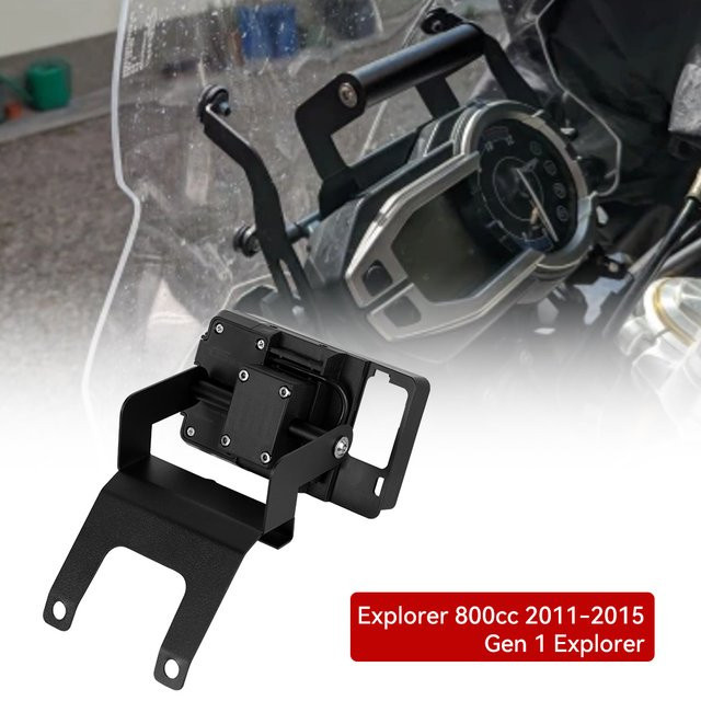 GPS Smartphone Navigationshalterung für Triumph Tiger Explorer 800 CC 2011-2015 in Schwarz - Bild 1