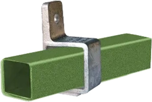 FeNau Rohrverbinder Vierkantrohr Ösenteil mit Einzellasche, quadratisch, verzinkt, 40 x 40 mm - Bild 1