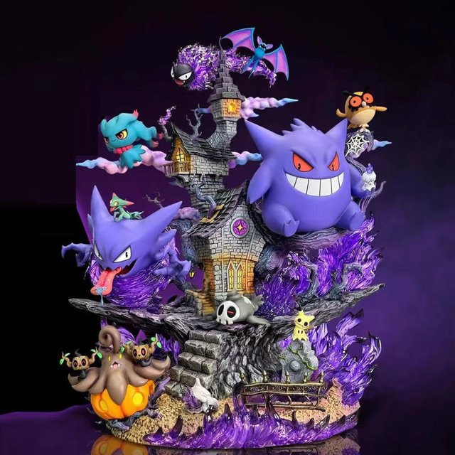 Bandai Pokémon Gengar Figur, 31 cm, Kunststoff, Lila - Bild 1