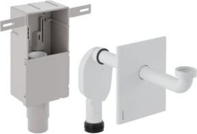 Geberit UP-Geruchsverschluss horizontal in Weiß aus Kunststoff mit 1 1/4 Zoll - Bild 1