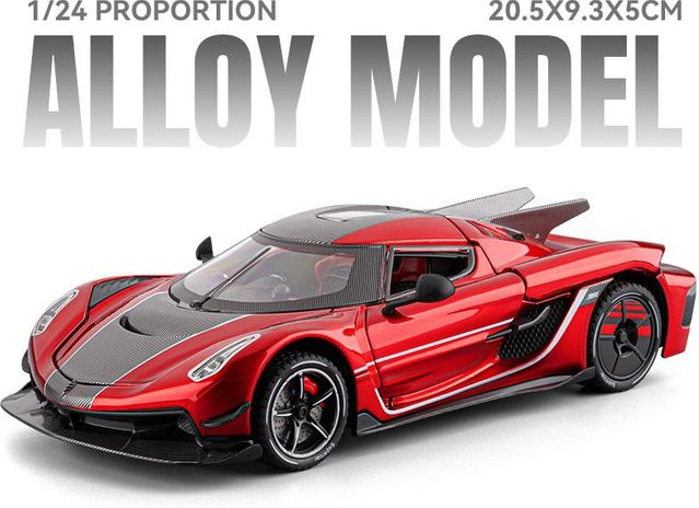 Linyi Toy Car Knsg Jesko Absolut One 1 Gemera Gt Supercar, Modellauto, Metall, 1:24, ab 14 Jahren - Bild 1