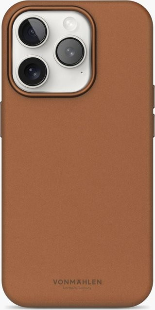 Vonmählen Like Leather Case MagSafe kompatible Schutzhülle für iPhone 16 Pro Max in Braun - Bild 1