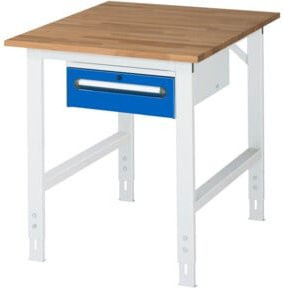 Rau Arbeitstisch Tom KM02 höhenverstellbar mit B-Platte, B/T/H: 75 x 100 x 76-108 cm - Bild 1