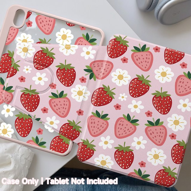 OLAIKE Drehbare Schutzhülle mit 720 Grad Rotation für iPad 7/8/9, iPad Air 4/5/11, iPad Pro 11, iPad 10/11 und iPad mini 6/7 aus Acryl in Pink und Multicolour - Bild 1