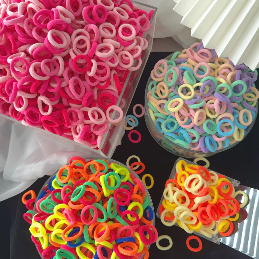 Haargummis Nylon, elastisch, bunt, Kinder - Bild 3