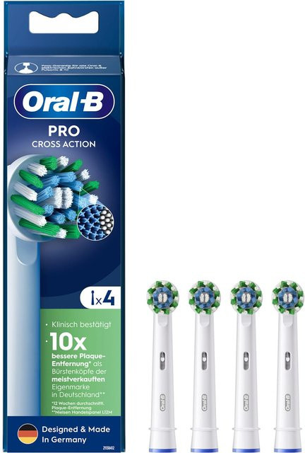 Oral-B Pro CrossAction Aufsteckbürsten, 4 Stück - Bild 1