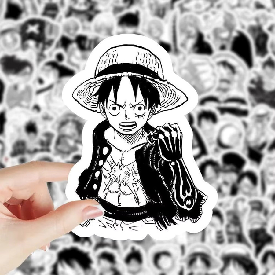 Bandai ONE PIECE Aufkleber, Schwarz-Weiß, Bunt / Mehrfarbig - Bild 3
