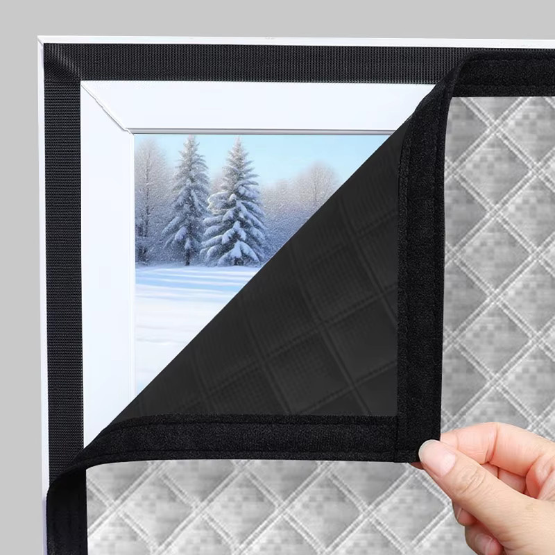 TranquilTouch Winter-Fenster-Isolierfolie selbstklebend, dicker Thermoaufkleber als winddichter und wärmebehaltender Glasschutz - Bild 3