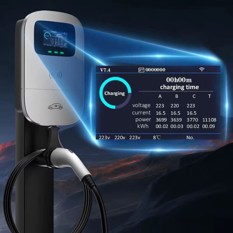 JIGU GBT Elektroauto-Ladestation mit WIFI App, 3-phasig, 16A, 11KW, Wallbox für EV-Ladegeräte (380V) - Bild 2