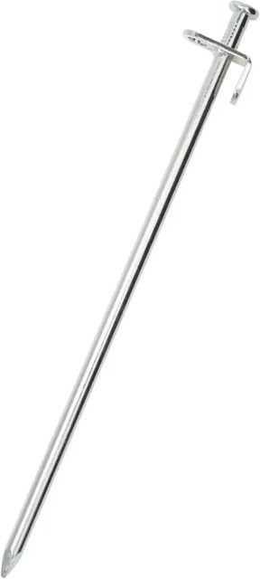 vidaXL Zeltheringe aus verzinktem Stahl in Silber, 24 Stück, Länge: 30 cm, Durchmesser: 8 mm - Bild 1