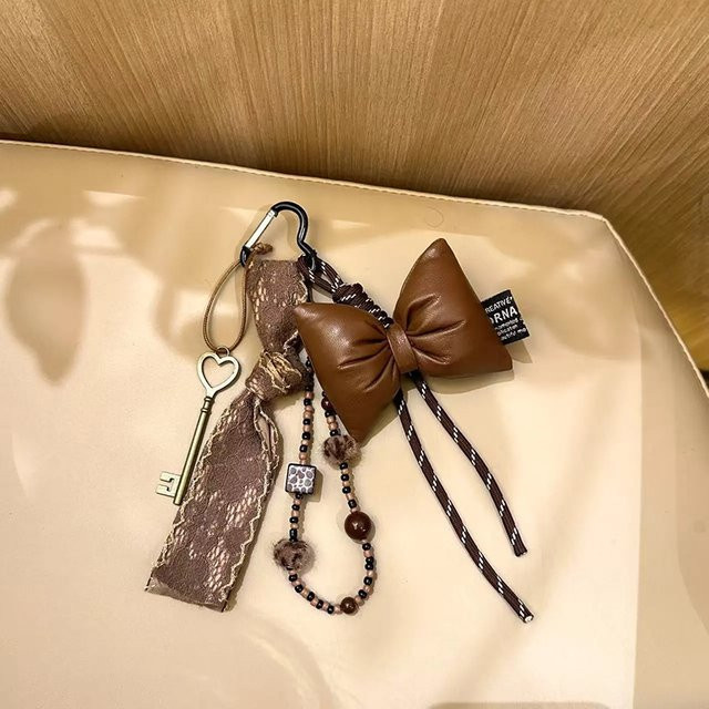 Yogodlns Anhänger Charme, Leder, Schleife, Damen - Bild 1