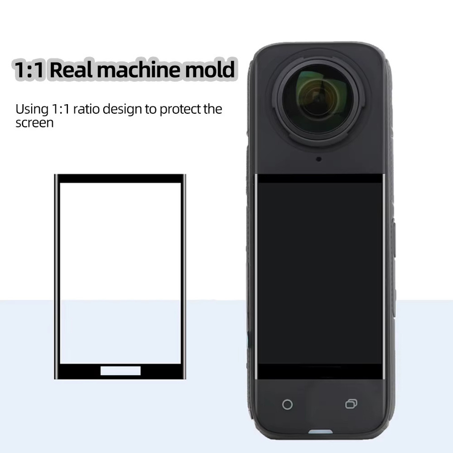 Insta360 X4 Displayschutzfolie aus gehärtetem Glas in Transparent - Bild 4