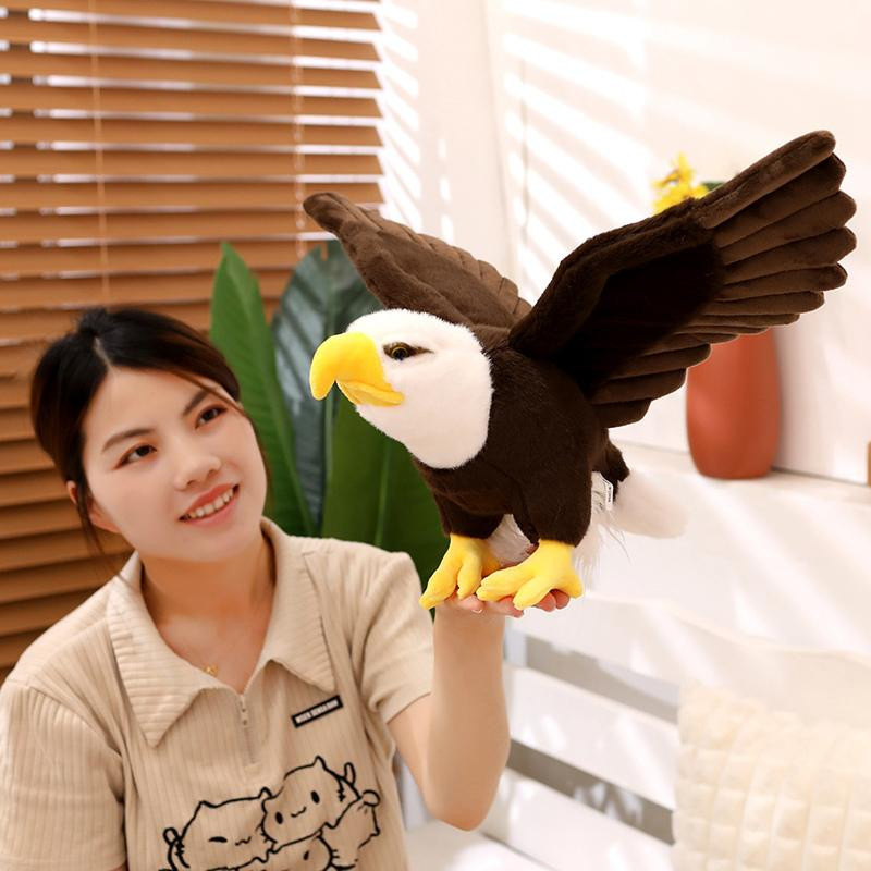 Weißkopfseeadler Vögel Plüsch, Stofftier, Weiß, 60cm, ab 14 Jahren - Bild 3
