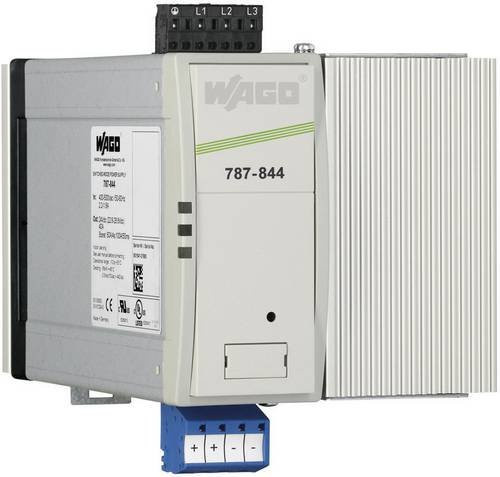 WAGO Hutschienen-Netzteil 787-844, 24 V/DC, 40A, 960W, Grau - Bild 1
