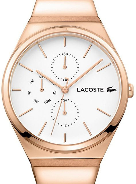 Lacoste Damenuhr, Quarz, Edelstahl, Weiß, 38 mm, 3 ATM - Bild 1