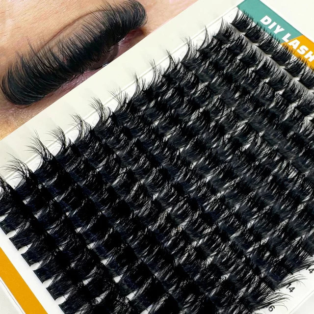 Wispy Einzelwimpernverlängerungen, 8-16mm Mix, Black, Unisex - Bild 1