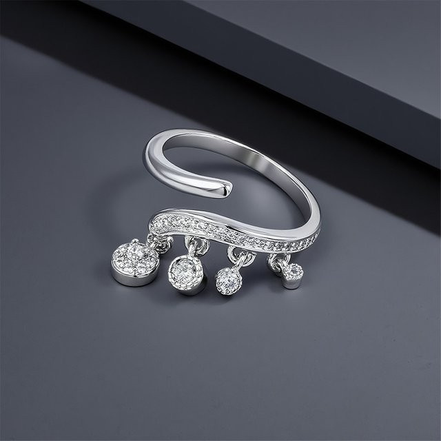 SAY Ring 925 Silber, Moissanit, Damen - Bild 1