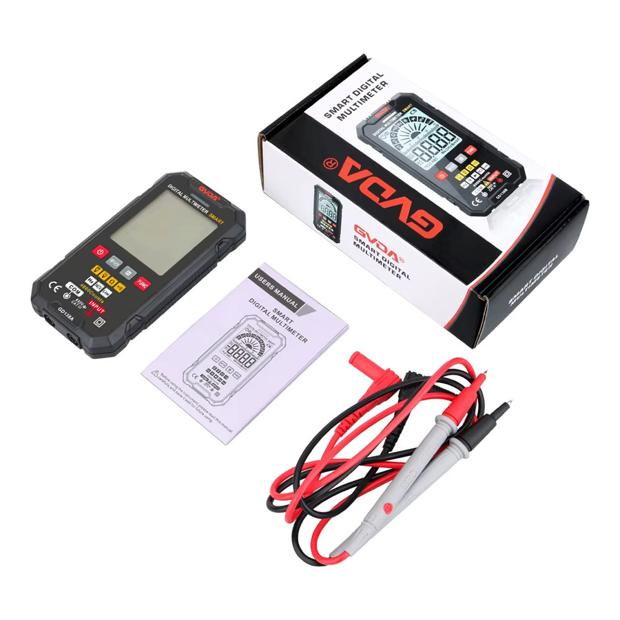 GVDA Digitales Multimeter mit True RMS, NCV und Automatischer Spannungsmessung in Schwarz - Bild 5