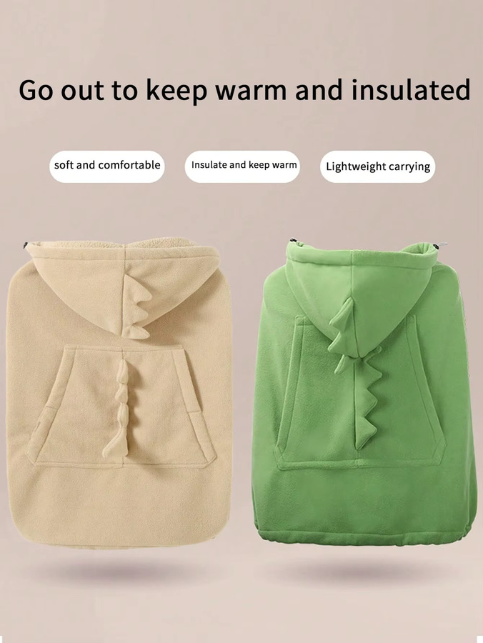 Winddichte Babydecke aus Fleece mit Dinosaurier-Design in Grün - Bild 1