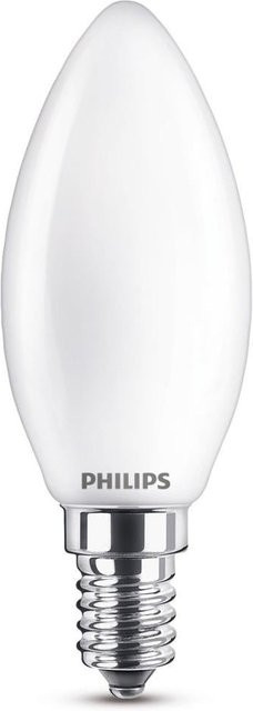 Philips LED-Leuchtmittel Classic Kerzenform E14, 4,3 W, 470 lm, Kaltweiß, H x Ø: 9,7 x 3,5 cm - Bild 1