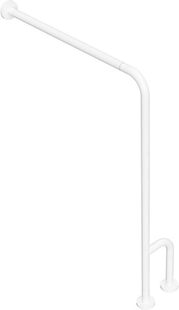 Brillantbad BELP Stützgriff Rechts Steckbar in Weiß Matt aus Stahl mit Abdeckung, B/T/H: 84,0 x 23,0 x 86,6 cm, 120 kg Traglast für Bad und WC - Bild 1
