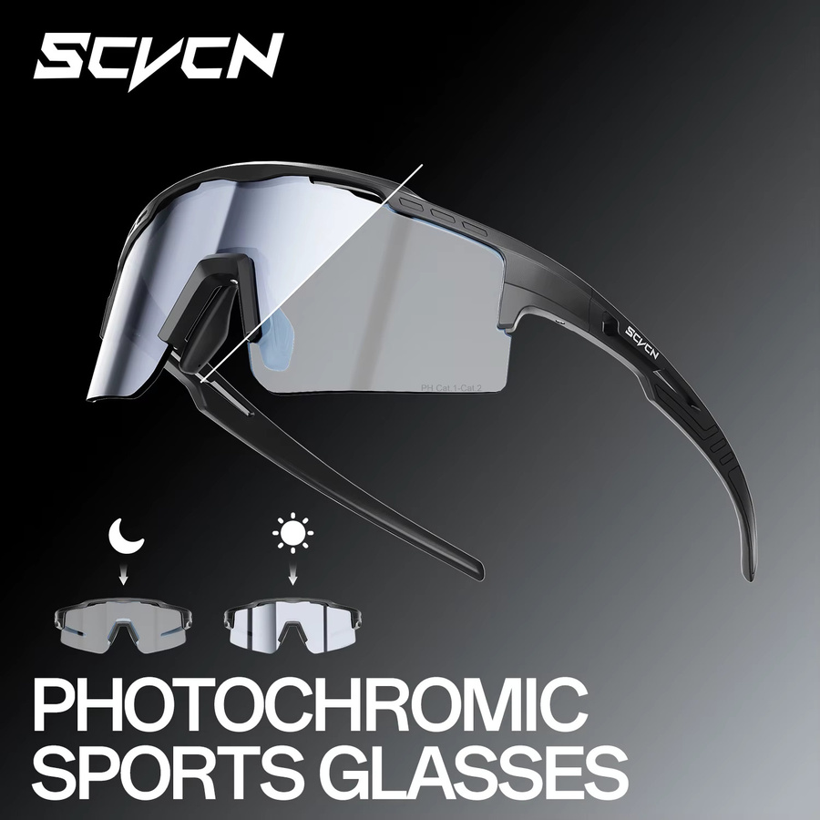 SCVCN Sportsonnenbrille photochrome, Unisex, Kunststoff - Bild 2