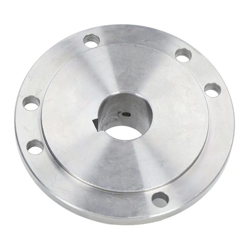 Koogeelife Drehbankflansch aus hochmanganhaltigem Edelstahl in Silber, Spannfutter-Verbindungsflansch 125 mm mit 30 mm und 16 mm Bohrung - Bild 3