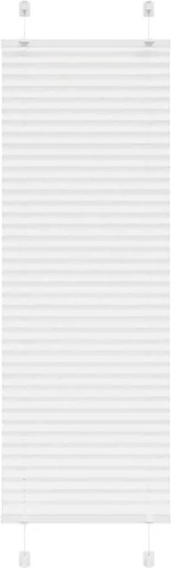 vidaXL Plissee Weiß semi-transparent aus Polyester B: 45 cm, H: 100 cm - Bild 1