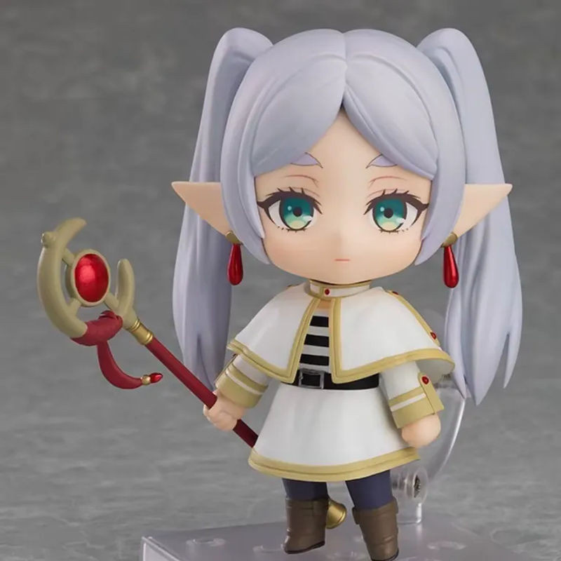 Bandai Chibi Frieren Anime Figur Frieren Beyond Journey's End Modellornament in Weiß - Bild 1