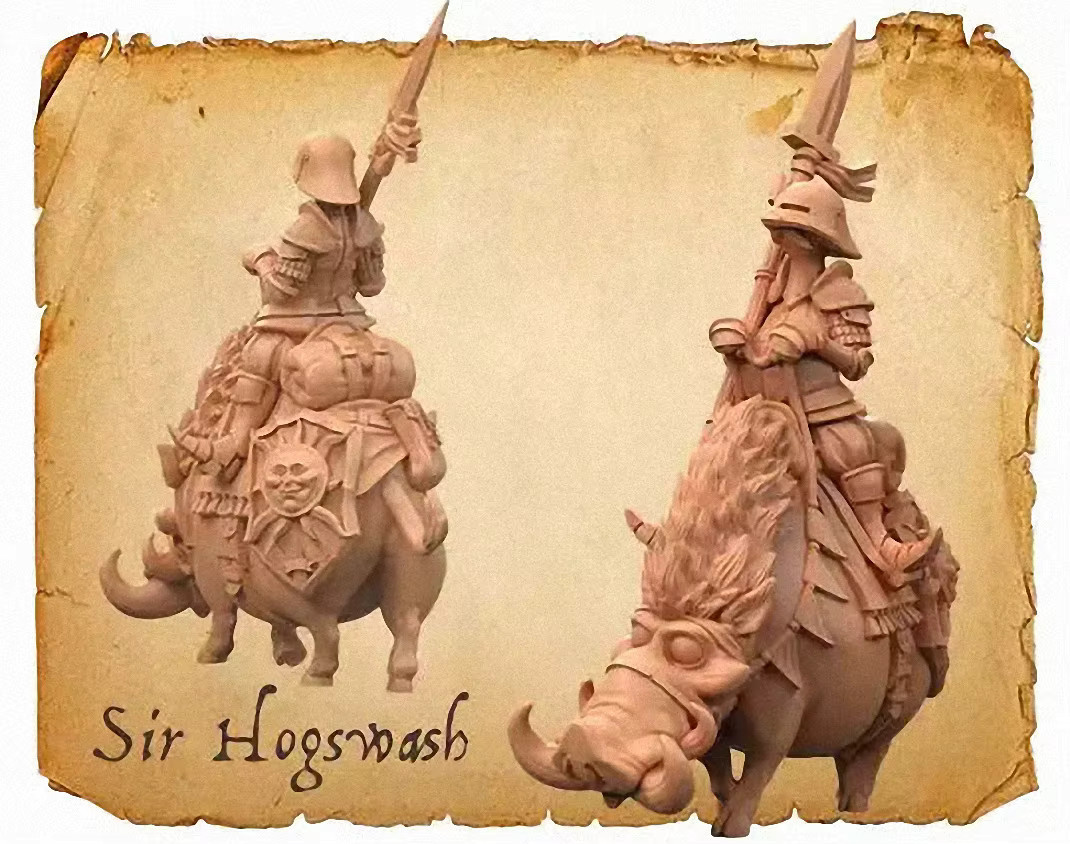 MoonStone Sir Hogswash, Resin-Modellbausatz, Fantasy, unmontierte Skulptur - Bild 2