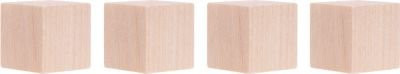 Magnetoplan Design Magnet Wood Cube aus FSC Birkenholz, 4er Set, B/T/H: 2 x 2 x 2 cm, Haftkraft 4 kg, verschiedene Farben - Bild 1
