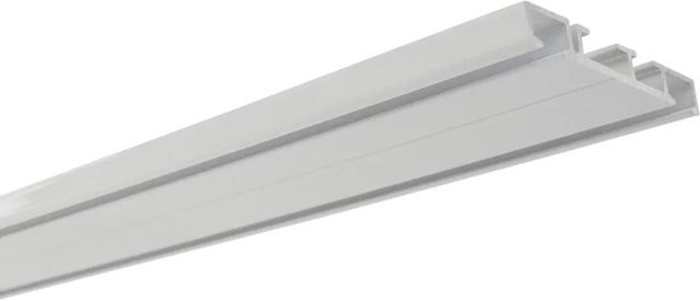 Gardinia Aluminium-Vorhangschiene 2-läufig in Weiß, Länge: 250 cm - Bild 1